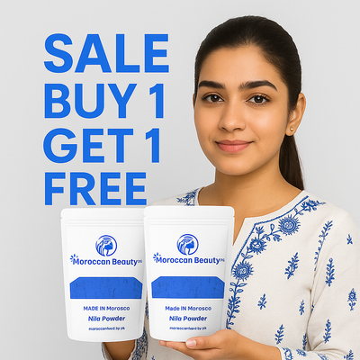 Moroccan (Buy 1 Get 1 Free) Nila Whitening Powder 50g (100% Original)