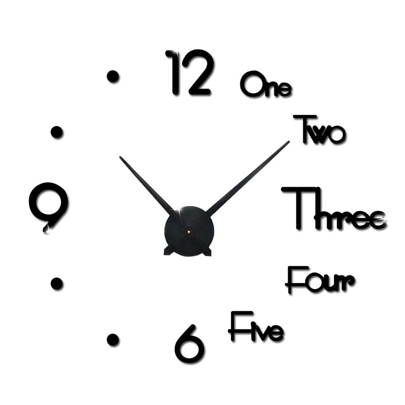 Acrylic Wall Clock with 12inches needles