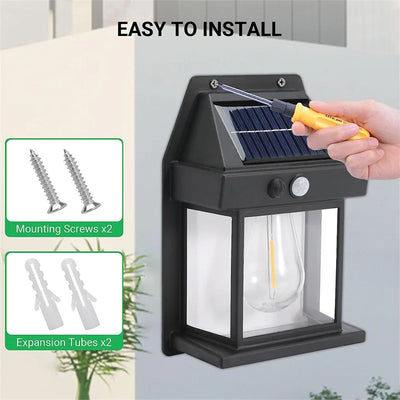 Solar Motion Sensor Lights Outdoor | Waterproof Garden Security Lamps