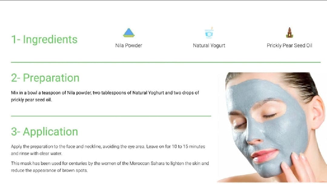 Moroccan (Buy 1 Get 1 Free) Nila Whitening Powder 50g (100% Original)